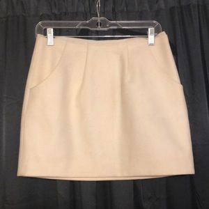 J. Crew white wool skirt